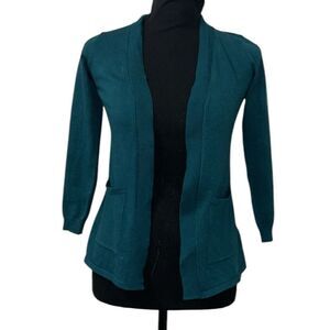 Wonder Nation Girls Kids Green Open front Cardigan(Size 6-6x)